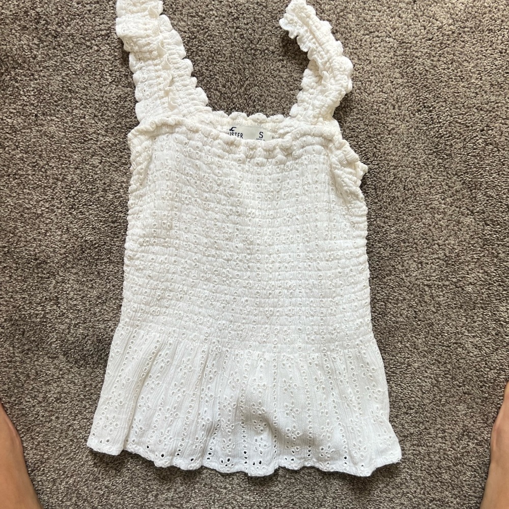 Hollister White Tank top